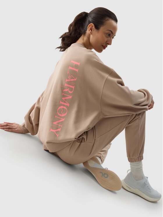 4F 4F Felpa 4FWSS24TSWSF1055 Marrone Oversize