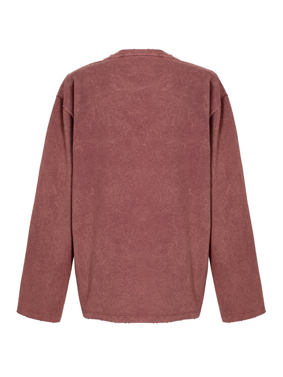Magda Matyja Magda Matyja Bluzka ALEX LONGSLEEVE BURGUNDY Bordowy Loose Fit