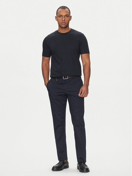 BOSS BOSS Marškinėliai H-Tessler 17 50523931 Tamsiai mėlyna Slim Fit