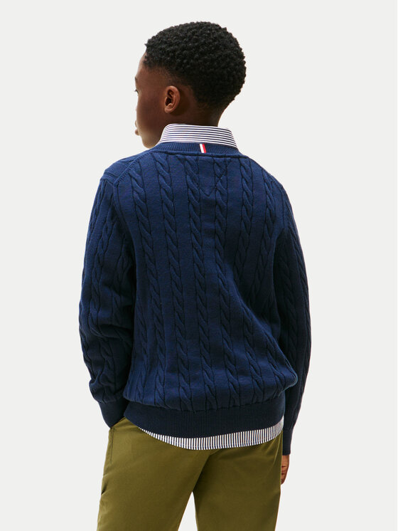 Tommy Hilfiger Tommy Hilfiger Кардиган KG0KG08953 Тъмносин Regular Fit