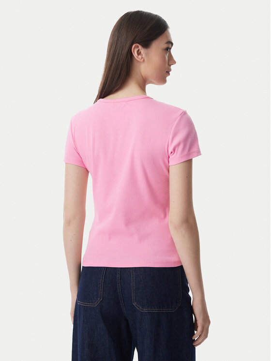 Tommy Jeans Tommy Jeans Majica Essential DW0DW17383 Svetlo rožnata Slim Fit
