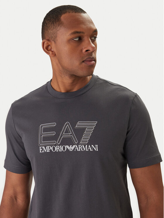 EA7 Emporio Armani EA7 Emporio Armani Póló 7M001307 AF10375 Szürke Regular Fit