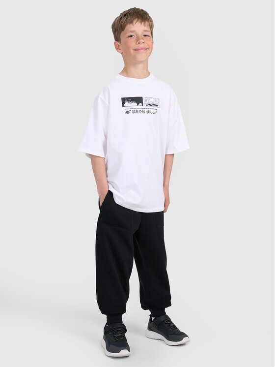 4F 4F T-shirt 4FJRAW25TTSHM3065-10S Bianco Oversize