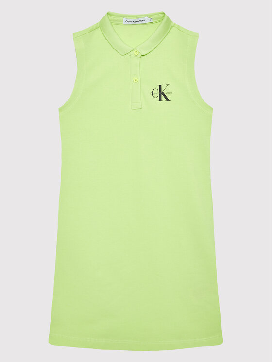 Calvin Klein Jeans Calvin Klein Jeans Vestito da giorno IG0IG01411 Verde Regular Fit