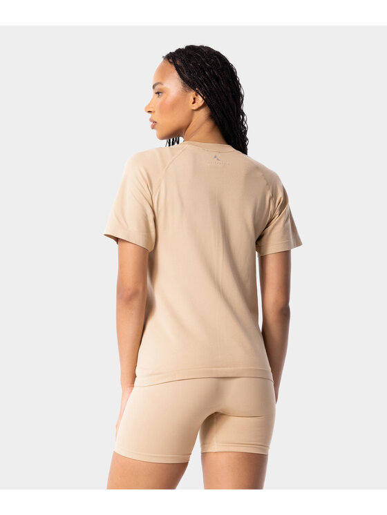 Carpatree Carpatree Koszulka techniczna Simply Top Beżowy Fitted Fit