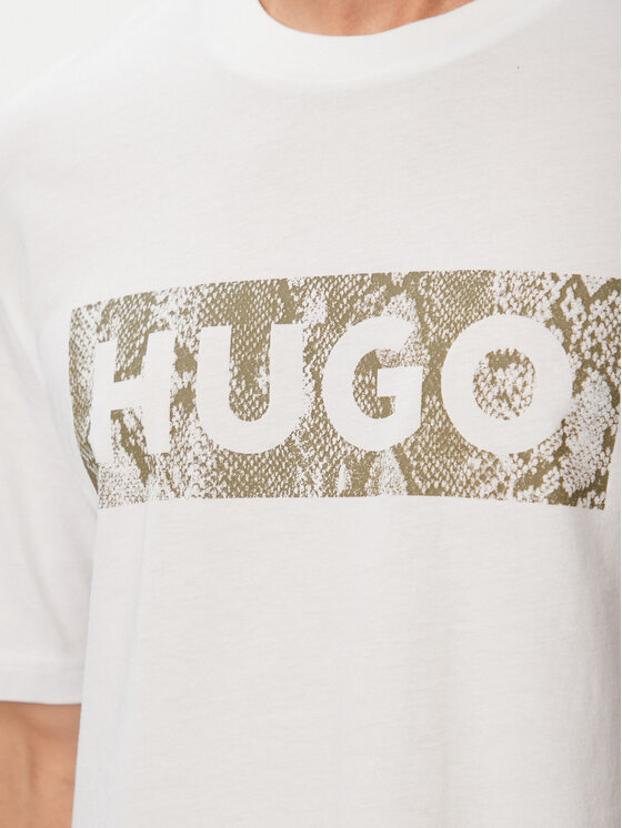 HUGO HUGO T-Shirt Nerpient 50566041 Bílá Regular Fit