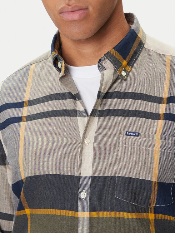 Barbour Barbour Košulja Dunoon MSH4980TN16 Zelena Regular Fit