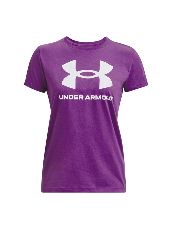 Under Armour Under Armour Tričko SPORTSTYLE LOGO SS Fialová Regular Fit