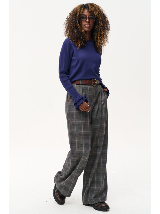 blue shadow blue shadow Sweter Daxy Granatowy Regular Fit