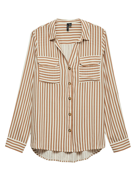 Vero Moda Vero Moda Košulja Bumpy 10275283 Bež Regular Fit
