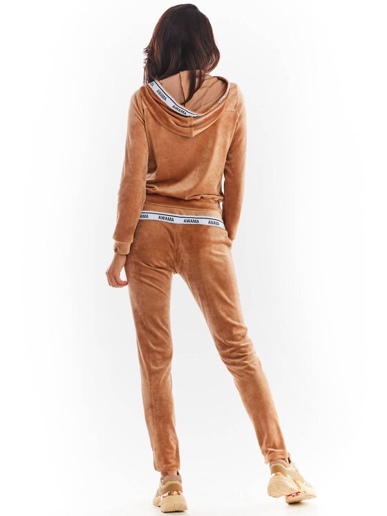 Awama Awama Bluza A373 Beżowy Basic Fit