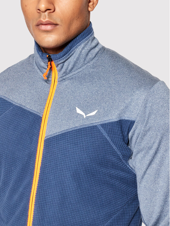Salewa Salewa Флісовий реглан Puez Hybrid 27388 Cиній Athletic Fit