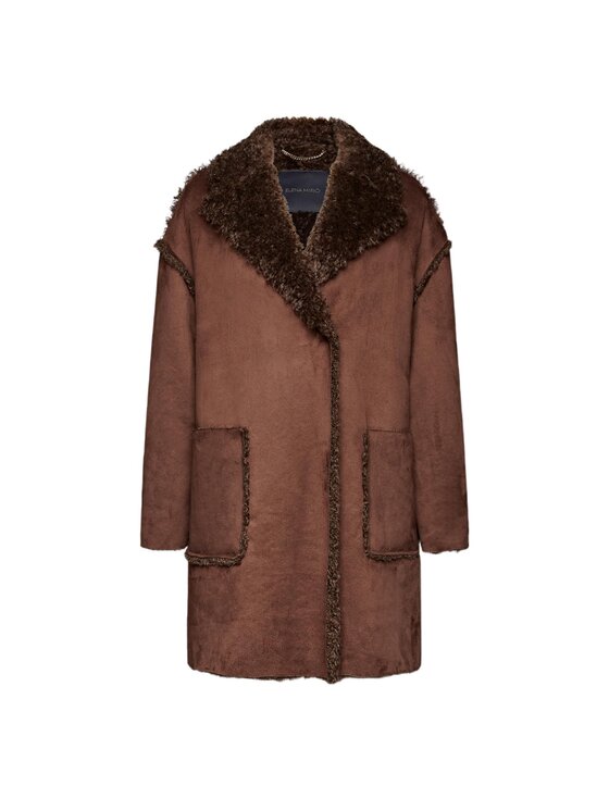 Elena Mirò Elena Mirò Cappotto 8140P100055N032 Marrone Regular Fit