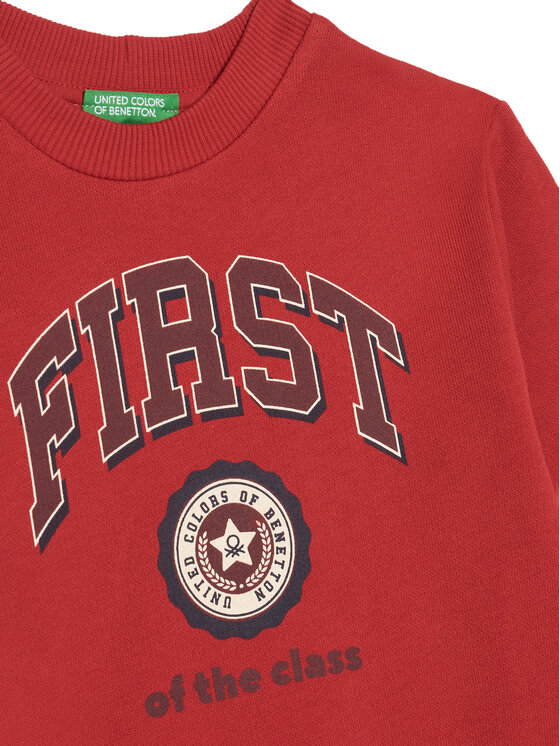 United Colors Of Benetton United Colors Of Benetton Світшот 3J68G10KN Червоний Relaxed Fit