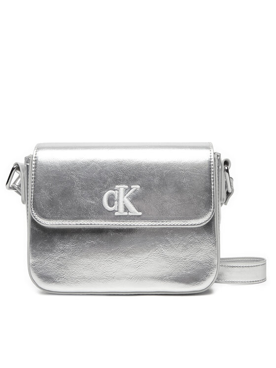 Geantă Calvin Klein Jeans IU0IU00688 Argintiu