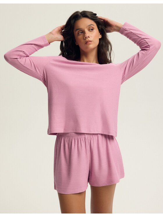 Esotiq Esotiq Pyžamo 43814 Růžová Regular Fit