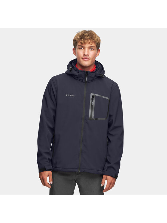 Alpinus Alpinus Kurtka softshell Stenshuvud Szary Standard Fit
