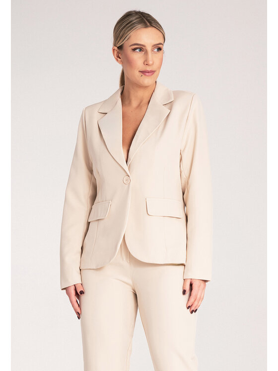 FIGL FIGL Completo blazer e pantaloni di tessuto M1148 Beige Regular Fit