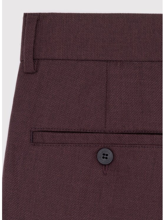 Pako Lorente Pako Lorente Spodnie garniturowe P26WF-6G-008 Bordowy Regular Fit