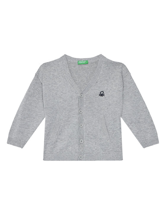 United Colors Of Benetton United Colors Of Benetton Кардиган 120YG600G Сив Regular Fit