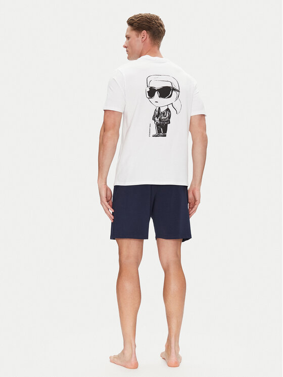 KARL LAGERFELD KARL LAGERFELD Pidžama A2M45007 Tamnoplava Regular Fit