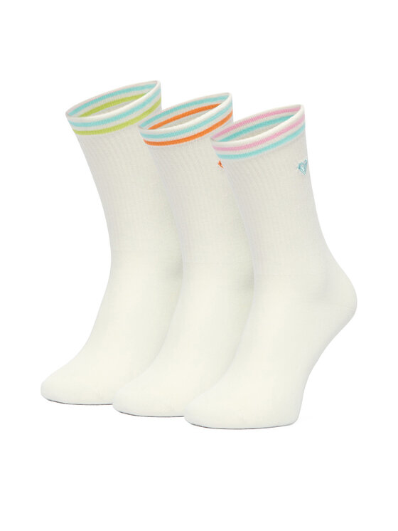 Roxy Roxy Дълги чорапи CEO_BR_ROXY_2032_W_AW26 (3 PACK) Бял