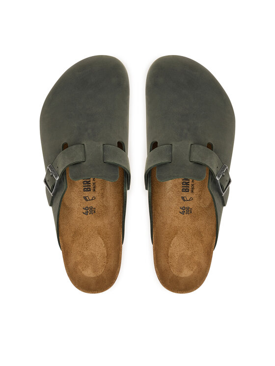 Birkenstock Birkenstock Шльопанці Boston 1032724 Темно-зелений
