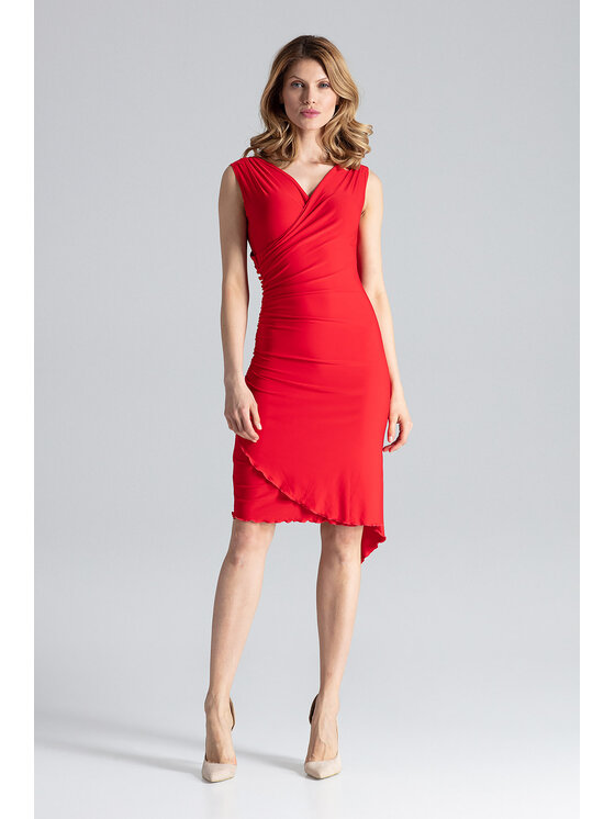 FIGL FIGLFIGL Vestito M053 Rosso Slim Fit