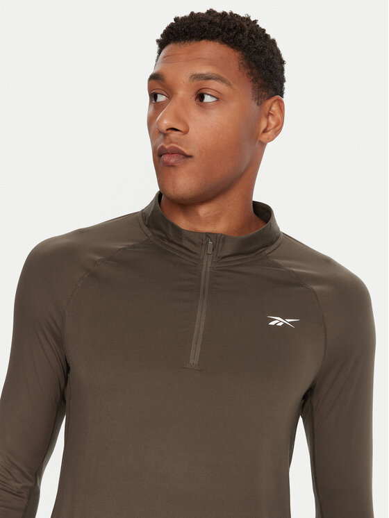 Reebok Reebok Технічна футболка RK25177CCM Хакі Regular Fit