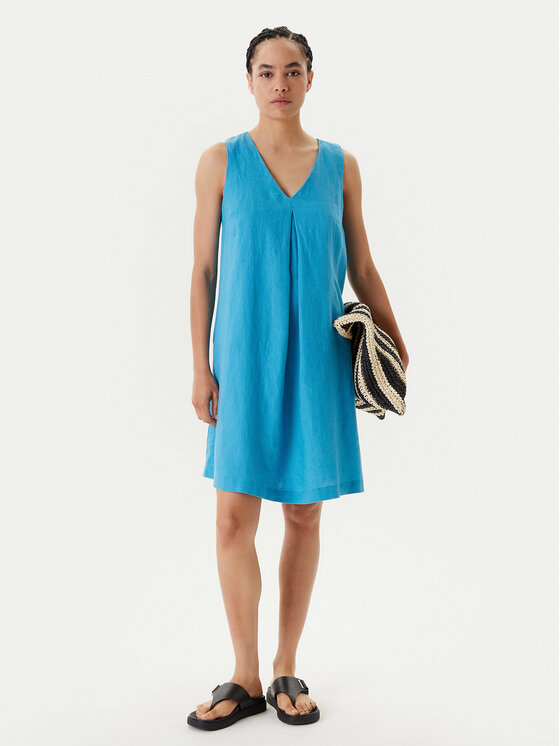 United Colors Of Benetton United Colors Of Benetton Ljetna haljina 4AGHDV0AX Plava Relaxed Fit