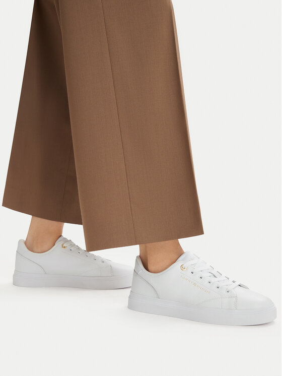 Tommy Hilfiger Tommy Hilfiger Сникърси Th Feminine Cupsole Leather FW0FW09105 Бял