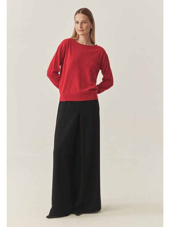 TATUUM Tatuum Sweter AZAKI Czerwony Classic Fit