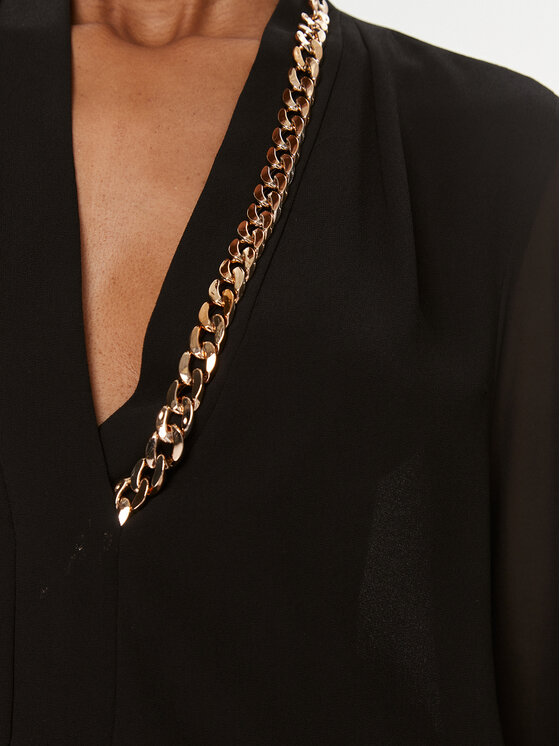 Rinascimento Rinascimento Bluză CFC0116133003 Negru Regular Fit
