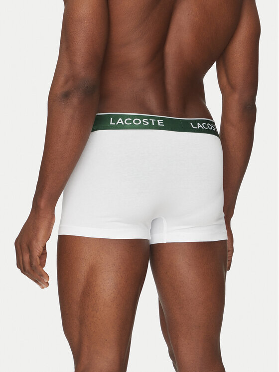 Lacoste Lacoste 3 bokseršortu pāru komplekts 5H1300 Balts