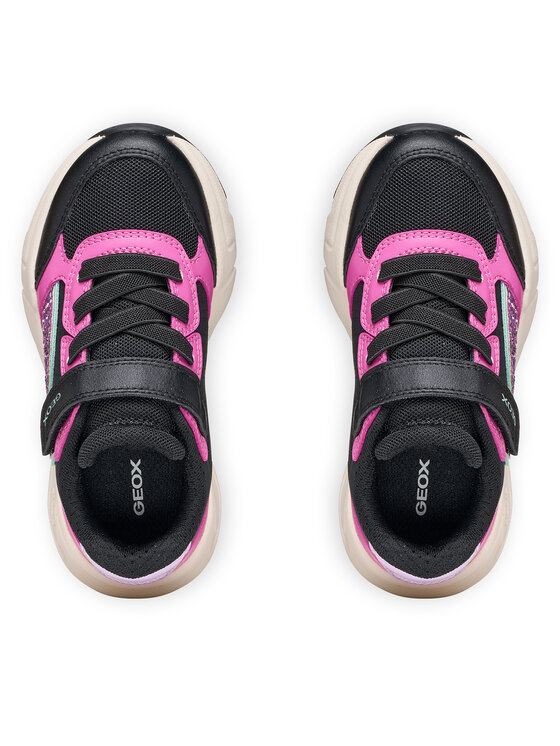 Geox Geox Snīkeri J Loftus Girl J46M2A 0FU54 C9235 S Melns