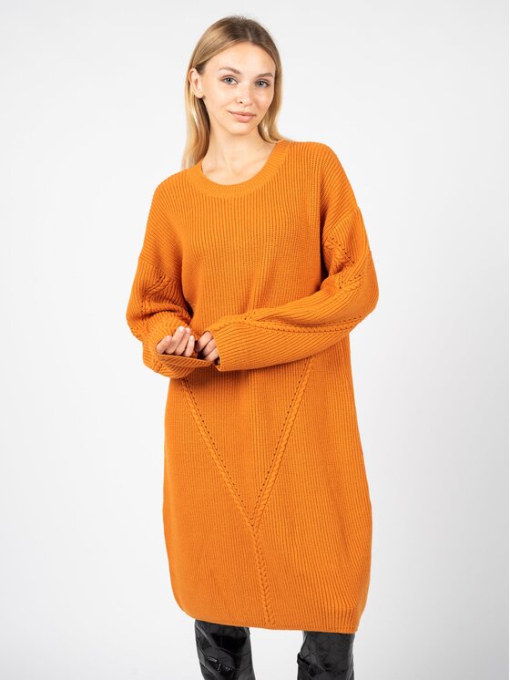 Silvian Heach Silvian Heach Sukienka codzienna PGA22285VE Pomarańczowy Regular Fit