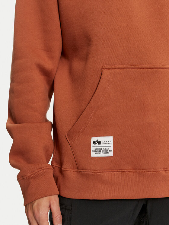 Alpha Industries Alpha Industries Bluza 146336 Brązowy Regular Fit