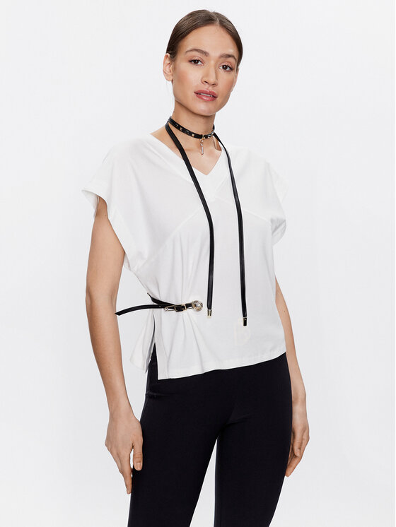 Babylon Tričko S_ER0573 Biela Regular Fit