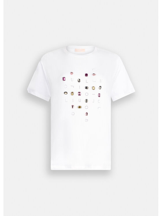 Liu Jo Liu Jo T-shirt MF5345JS923P9131 Bianco Regular Fit