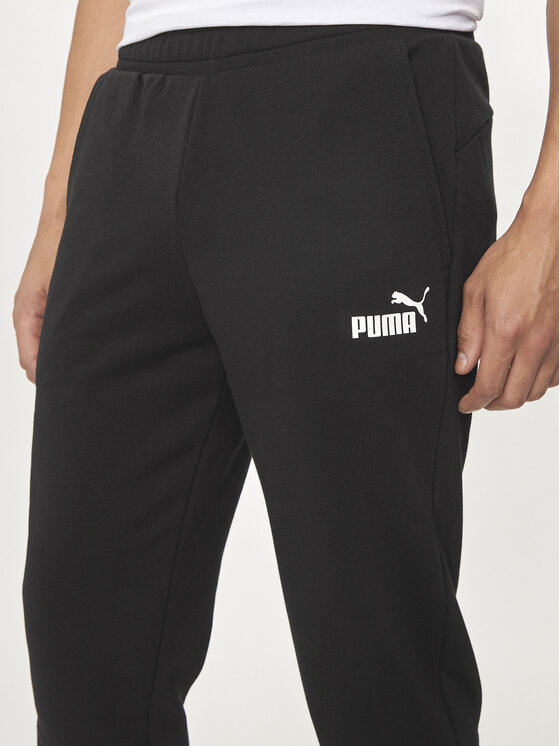 Puma Puma Jogginghose Ess Logo 586716 Schwarz Regular Fit