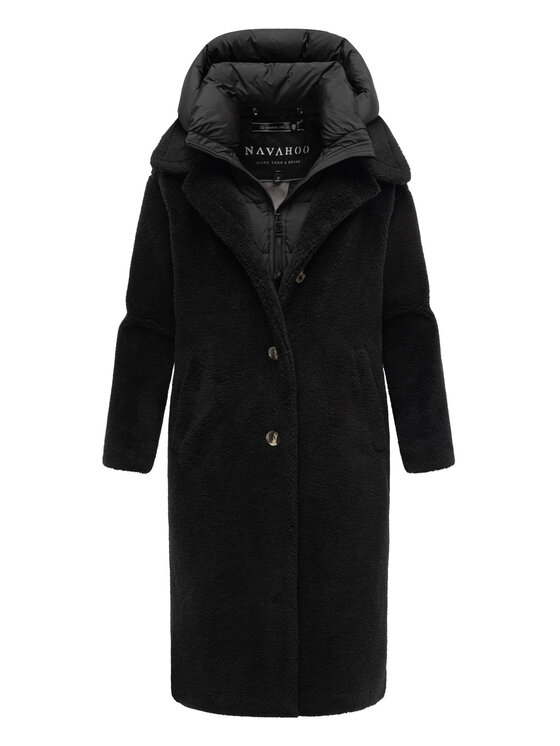 Navahoo Navahoo Kurtka zimowa Teddyzauber Czarny Regular Fit