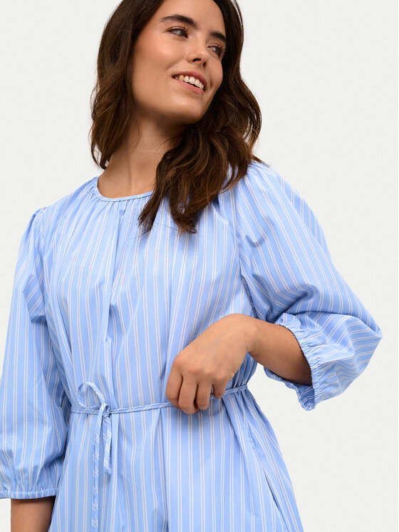 Kaffe Kaffe Sukienka koszulowa Mackie 10508856 Niebieski Relaxed Fit