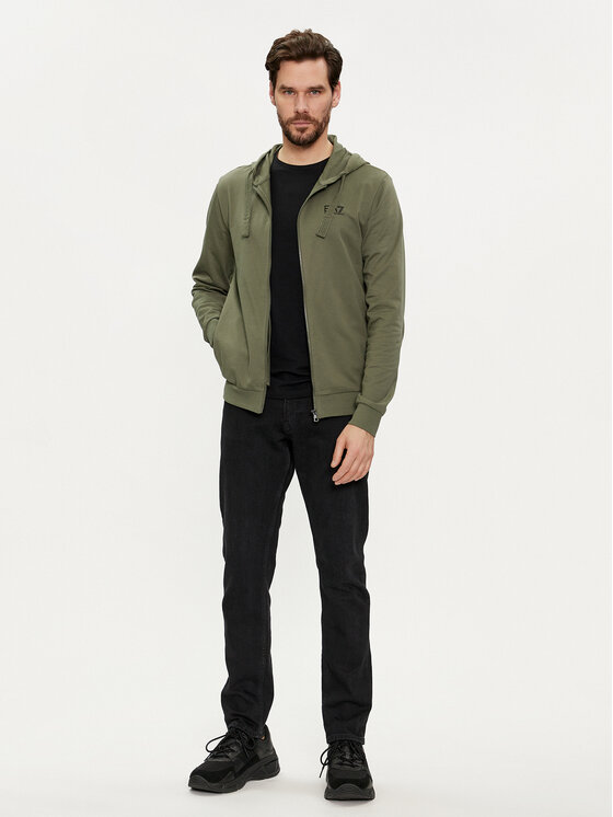 EA7 Emporio Armani EA7 Emporio Armani Džemperis 8NPM03 PJ05Z 1846 Žalia Regular Fit
