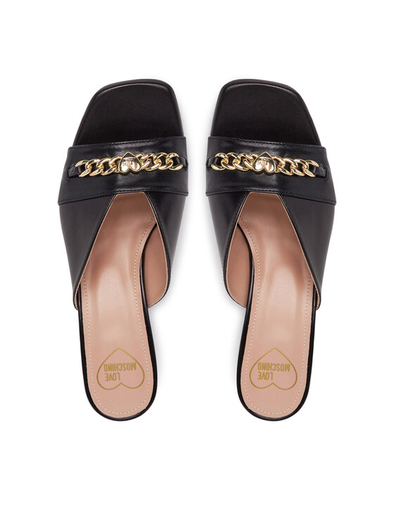 LOVE MOSCHINO LOVE MOSCHINO Şlapi JA28475G0MIE0000 Negru