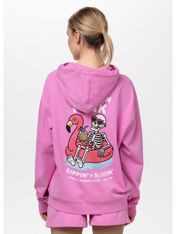 PITBULL PITBULL Bluza REST IN PINK Różowy Regular Fit