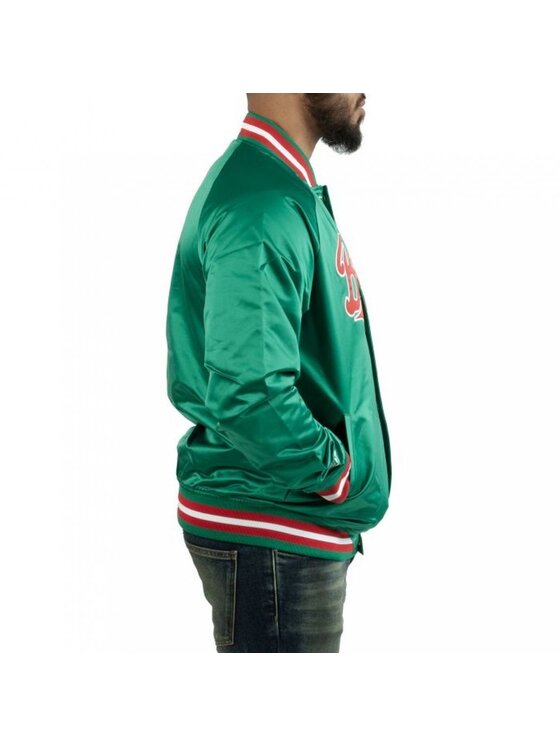 Mitchell & Ness Mitchell & Ness Kurtka bomber NBA LIGHTWEIGHT JACKET Zielony Regular Fit