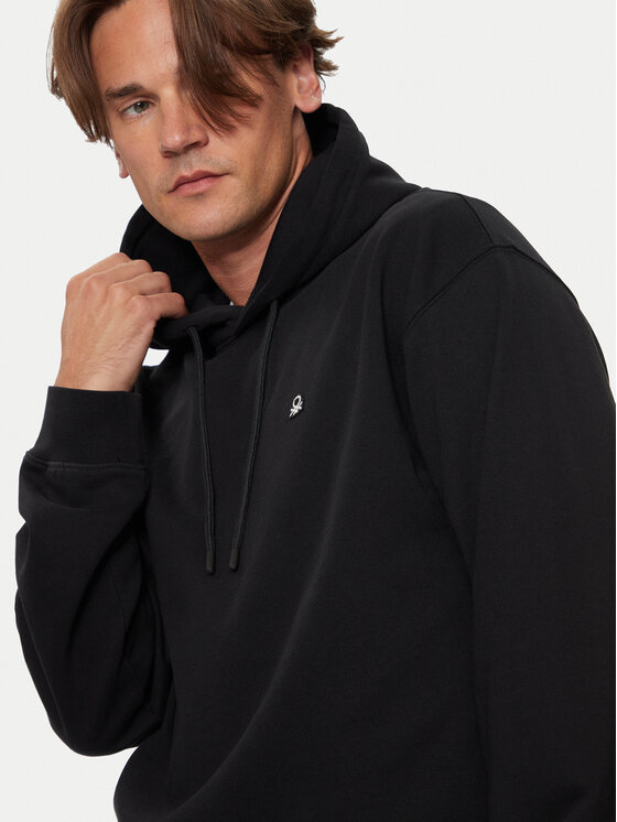 United Colors Of Benetton United Colors Of Benetton Sweatshirt 342ZU201K Schwarz Regular Fit