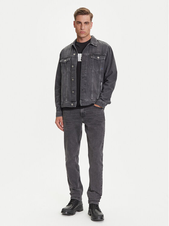 Karl Lagerfeld Jeans Karl Lagerfeld Jeans Džínsová bunda A3M14062 Sivá Regular Fit