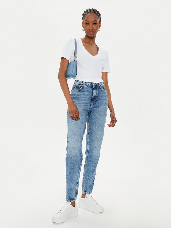 Calvin Klein Jeans Calvin Klein Jeans Tricou J20J223274 Alb Regular Fit