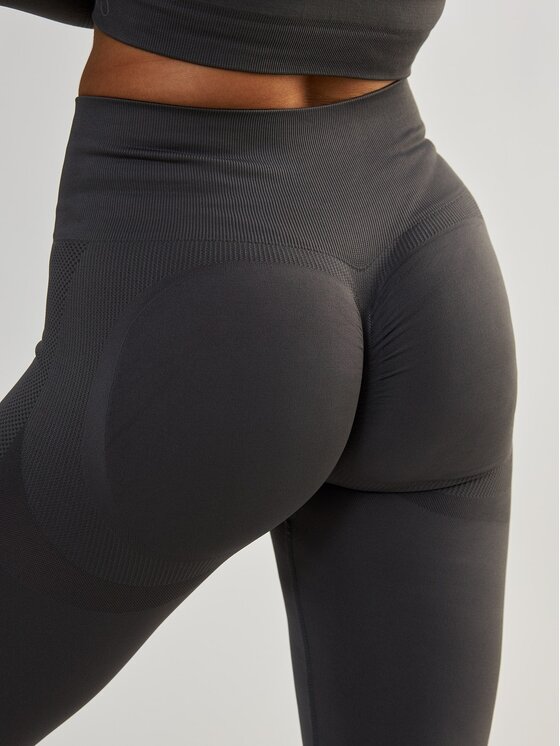 BeShaped BeShaped Legginsy Modelujące - Power Up! Szary Shaping Fit